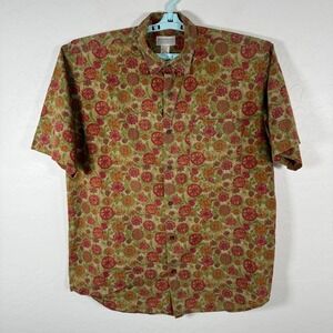 Vintage Banana Republic Shirt Mens Medium Safari And Travel Button Up Floral